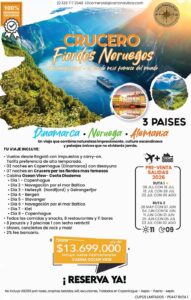 FIORDOS NORUEGOS CON CRUCERO